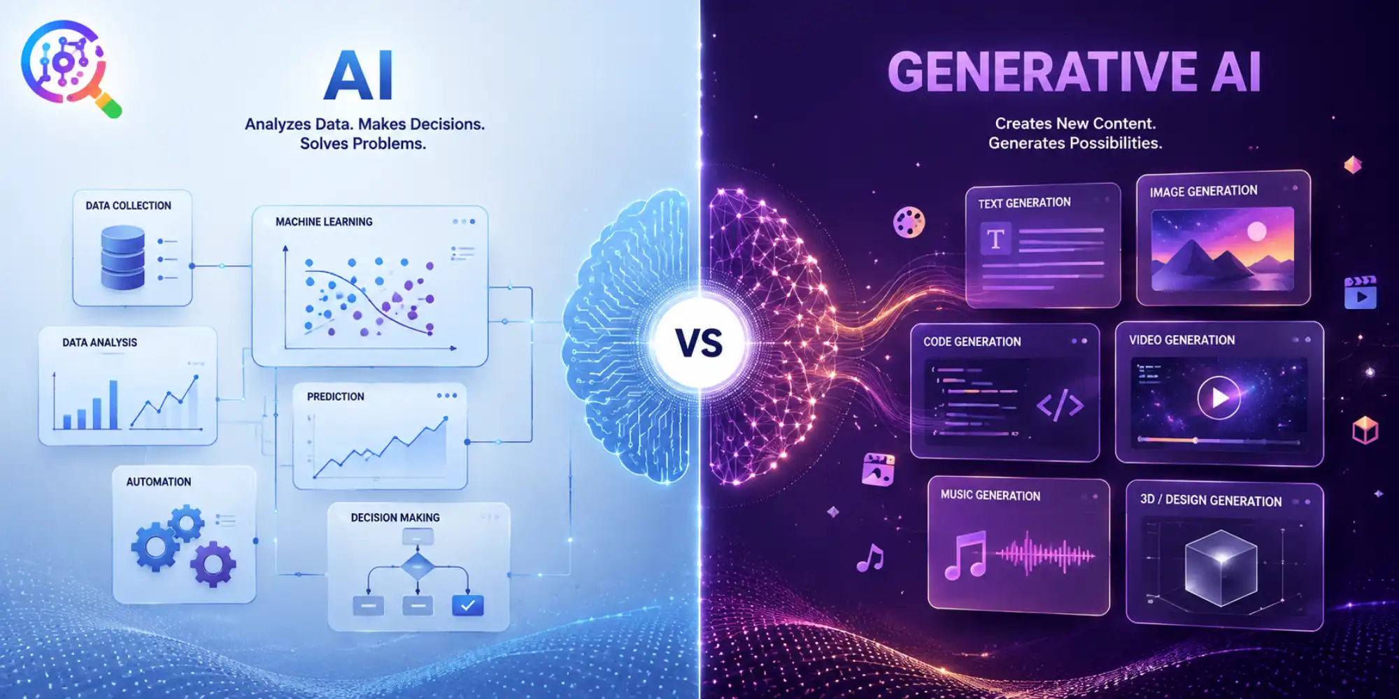 AI vs. Generative AI: Key Differences Explained